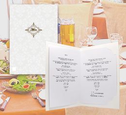 パーティーメニューカバー